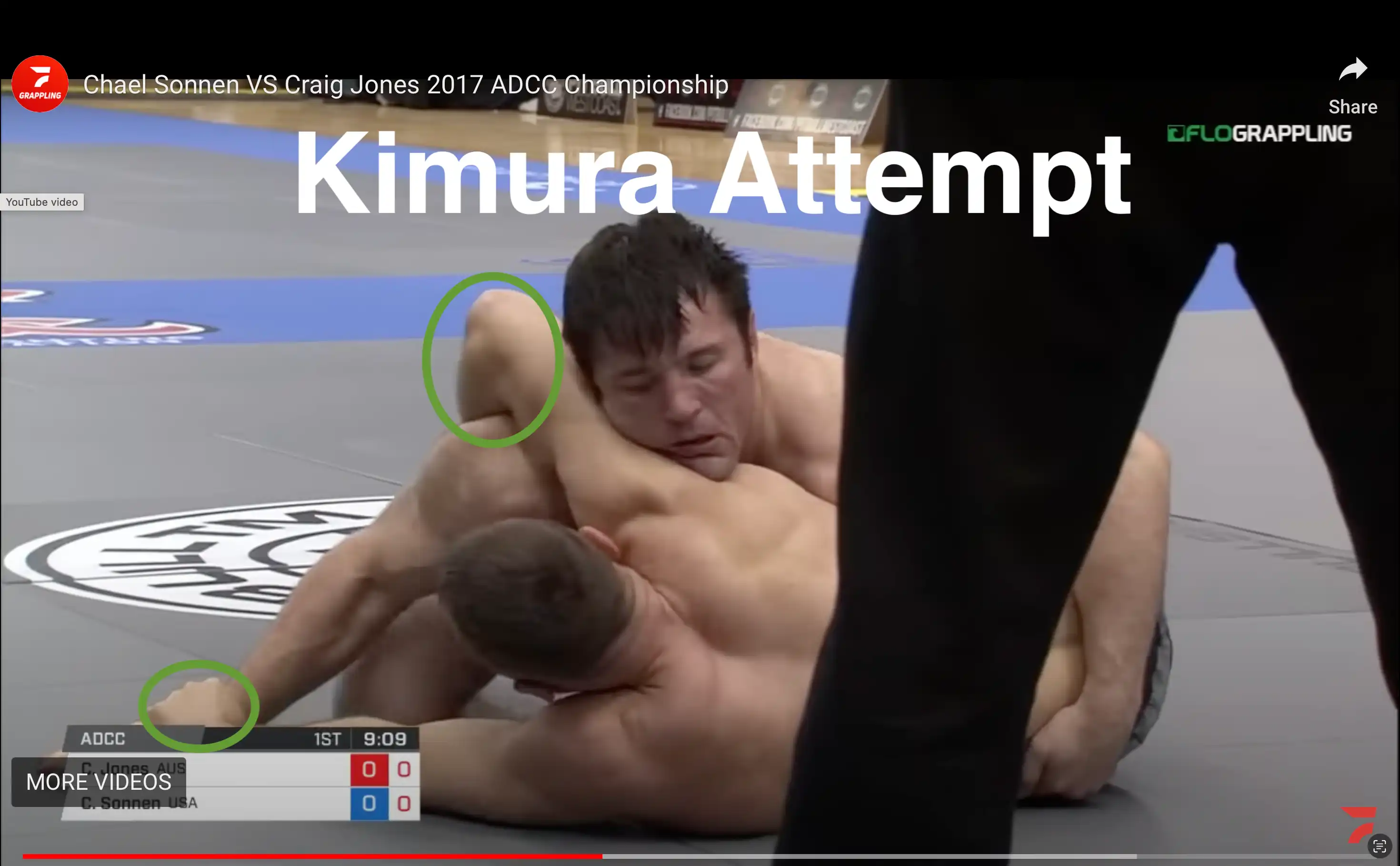 Craig Jones attempts a Kimura