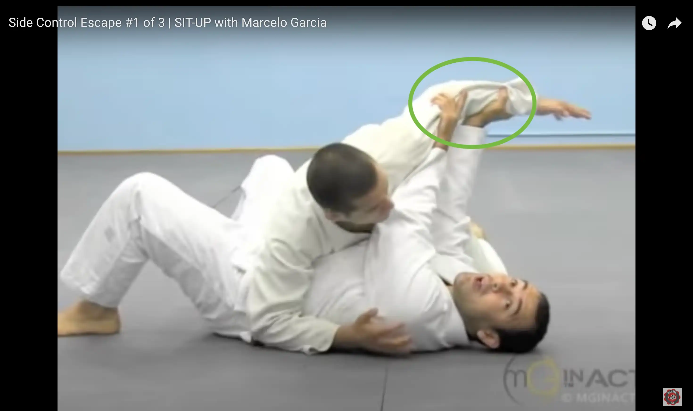 Marcelo Garcia controlling an arm to turn into opponent