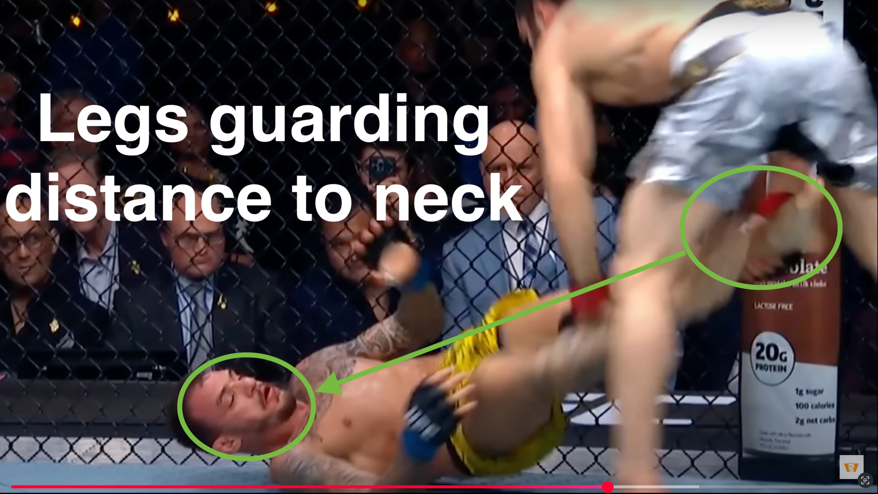 Makhachev pushed away