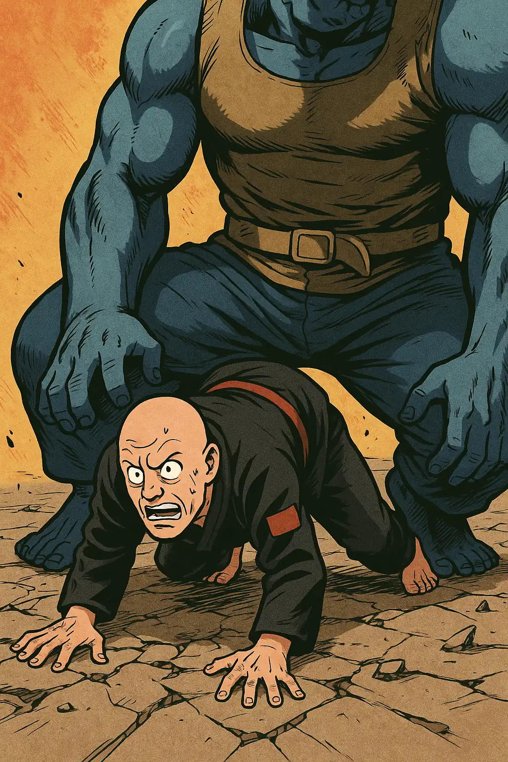 image from BJJ Mount Escape On a Literal Giant